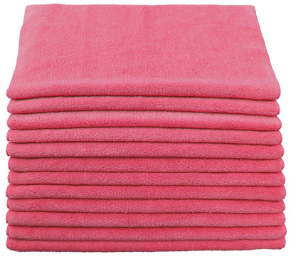 Microfiber Cleaning Cloths - Terry 16" X 16" - Professional Quality 300gsm