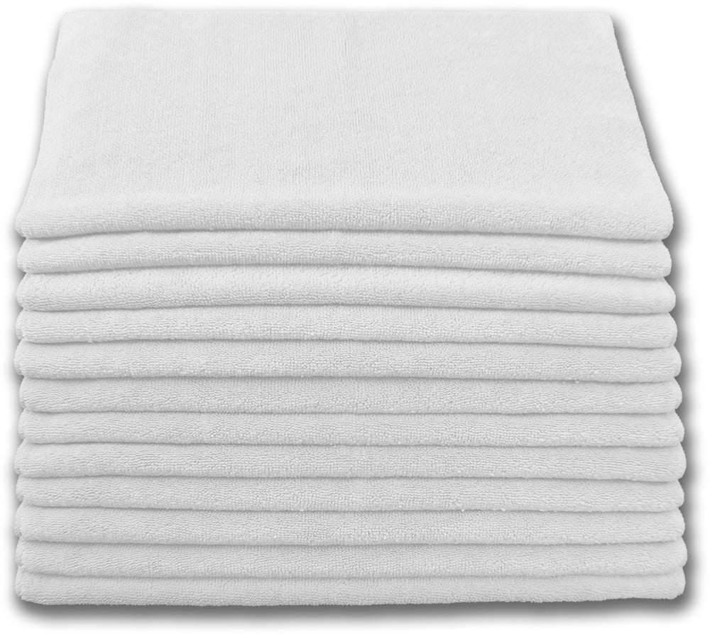 Microfiber Cleaning Cloths - Terry 16" X 16" - Standard Quality 200gsm