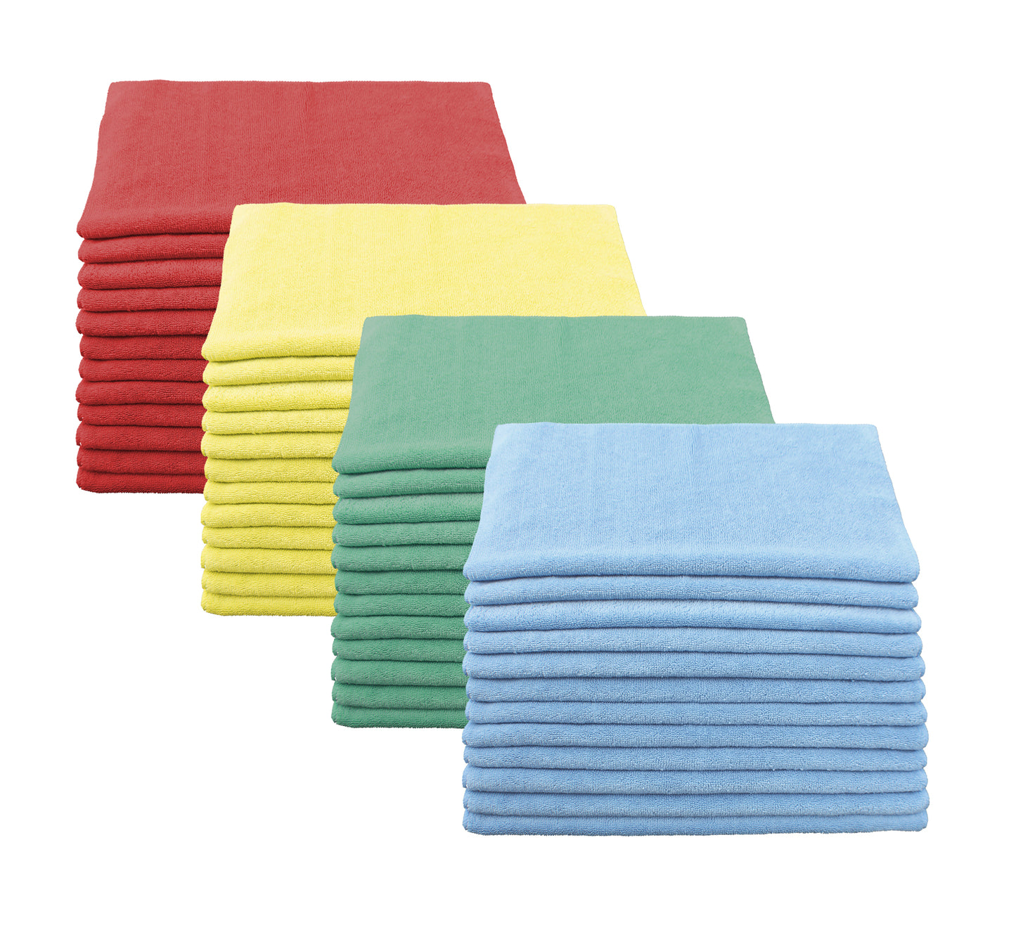 Microfiber Cleaning Cloths - Terry 12" X 12" - Standard Quality 200gsm