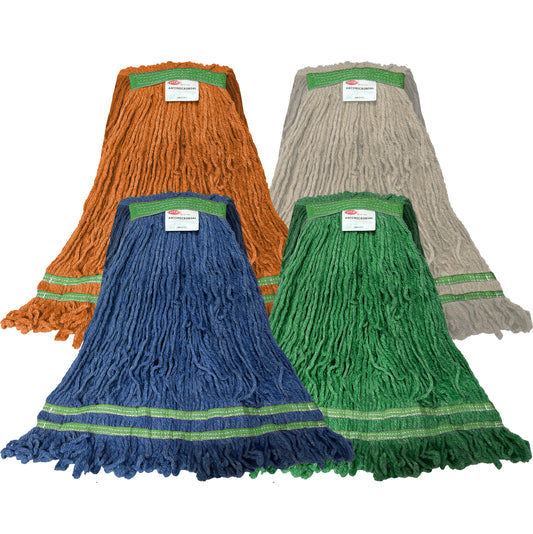 Premium Blend Antimicrobial Looped-End Wet Mop